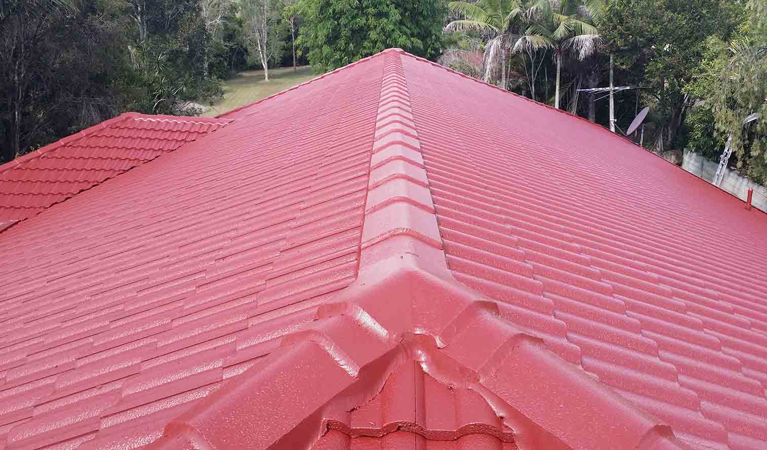 Roof Repairs Brisbane On Red Coloured Roof