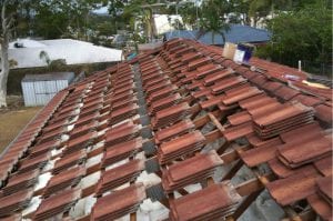 Roofman - Tile Clips - Hero Image Roof Tile Clips midway through process